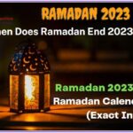 When does Ramadan End 2023