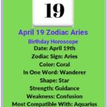 Zodiac April 19th