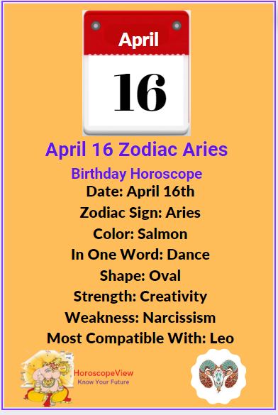 april 16 zodiac