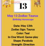 May 13 zodiac