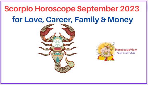 Scorpio September 2023 horoscope