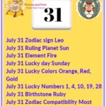 July 31 zodiac