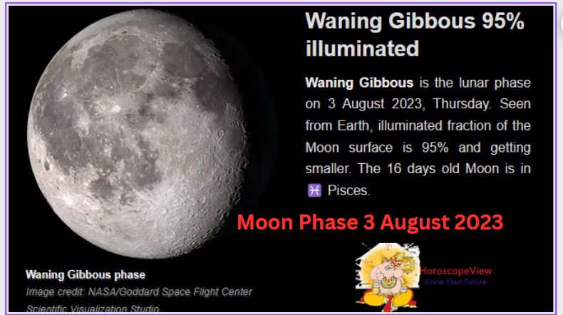 Moon phase August 3 2023