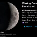 Moon phase July 22 2023
