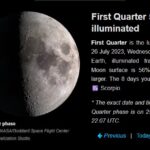 Moon phase July 26 2023