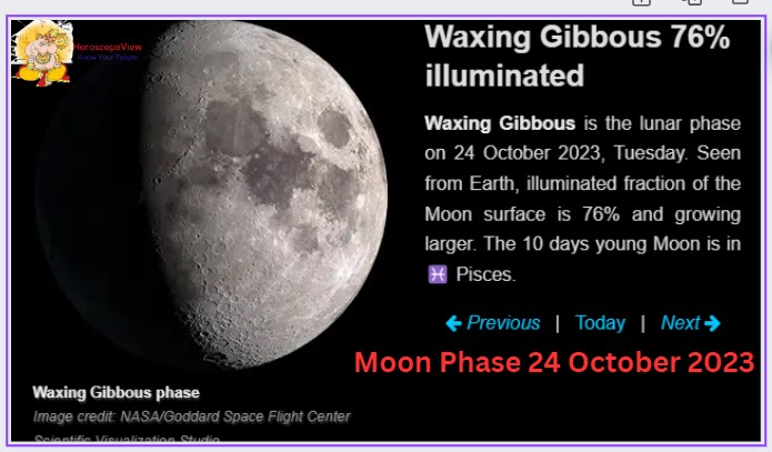 Moon Phase October 24 2023