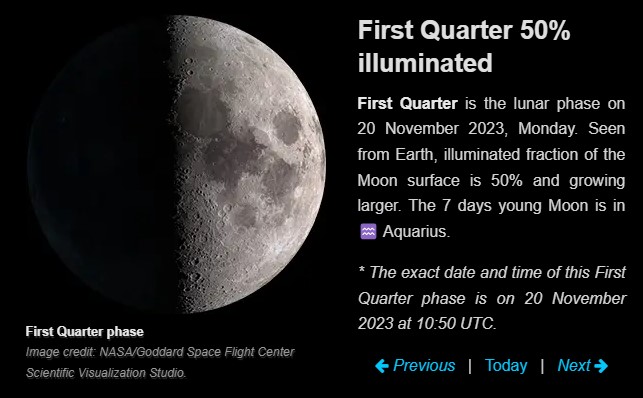 Moon Phase November 20 2023