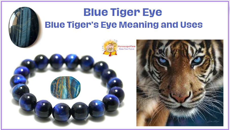 Blue tiger eye bracelet