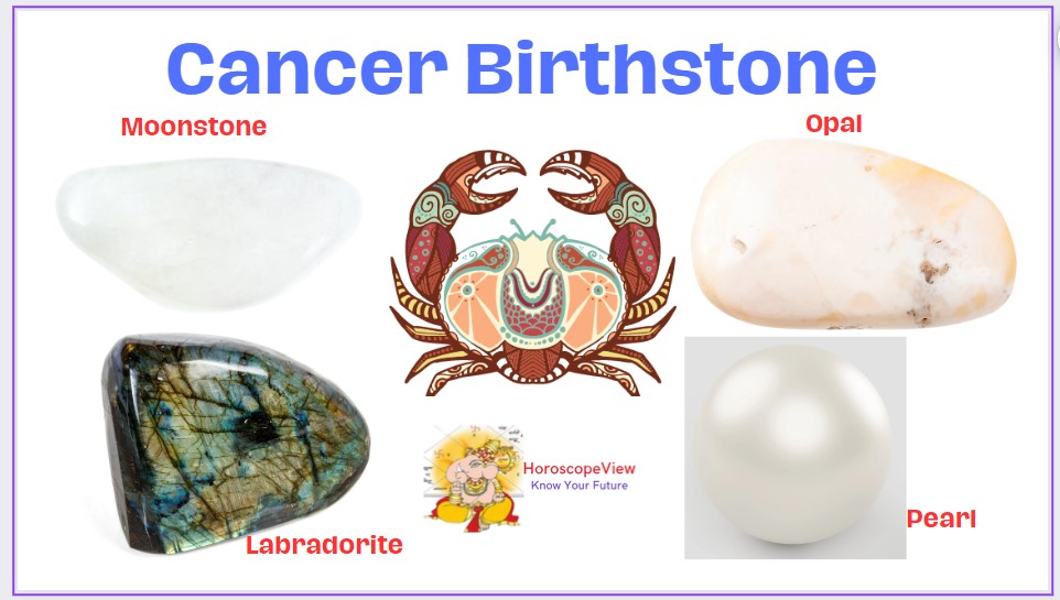Cancer zodiac birthstones
