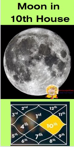 Moon in 10th house