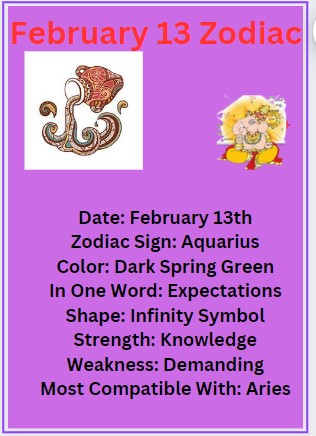 13 February zodiac