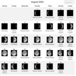 Moon phases August 2024