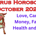 Taurus Monthly Horoscope October 2024