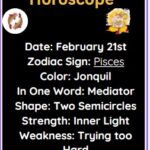 February 21 zodiac Pisces horoscope
