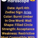 April 4 Aries zodiac horoscope