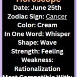 June 25 zodiac Gemini