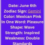 June 6 zodiac
