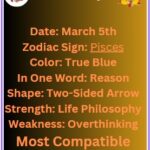 March 5 Pisces zodiac horoscope