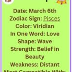 March 6 Pisces zodiac horoscope