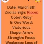 March 8 zodiac Pisces horoscope
