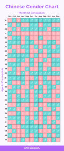 Chinese Gender Predictor Chart and Calendar 2025 Predictions