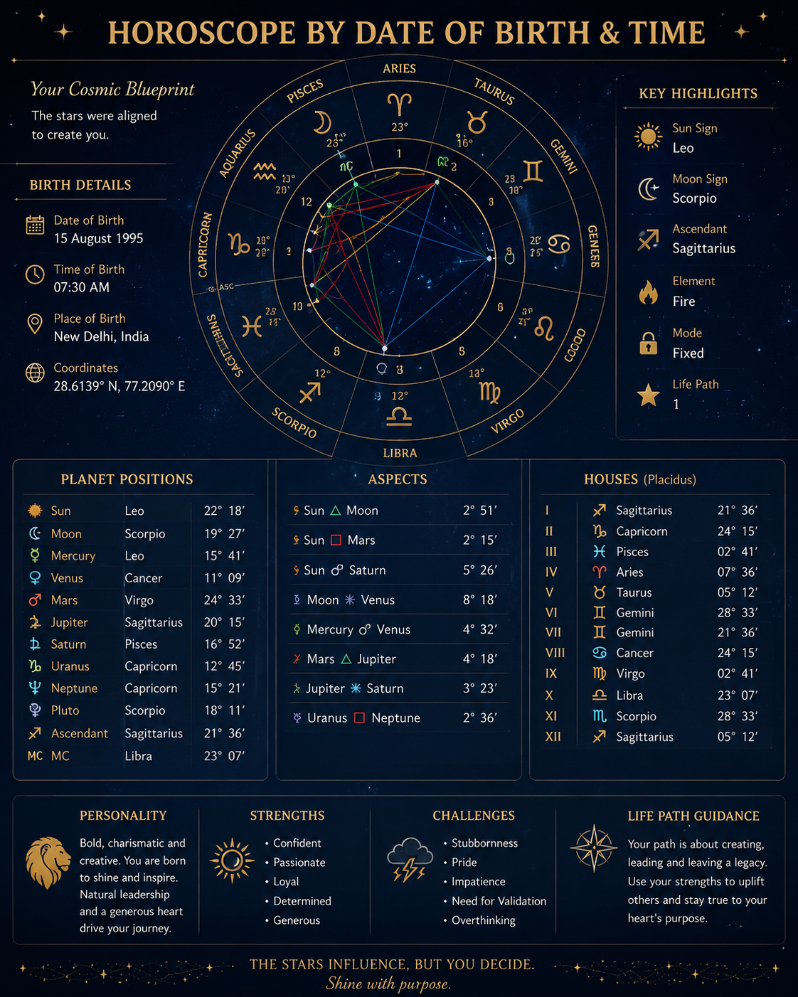 Horoscope by date of birth
